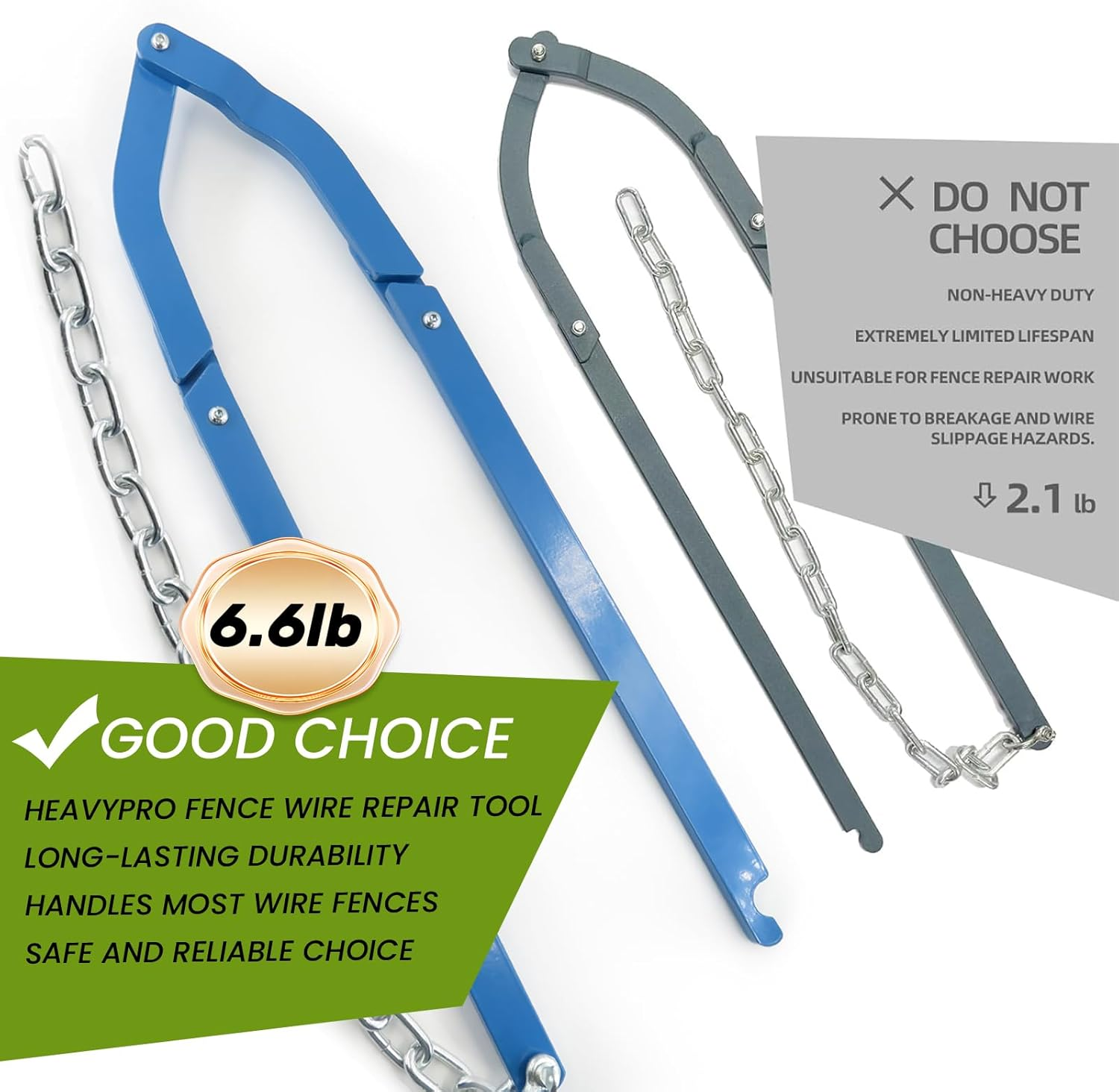 Fence Fixer,Fence Stretcher,Fencing Tools,Fence Repair,Fence Puller,Fence Tightener,Barb Wire Stretcher,Wire Tightener,Chain Link Fence Stretcher Tool,Fence Tensioner