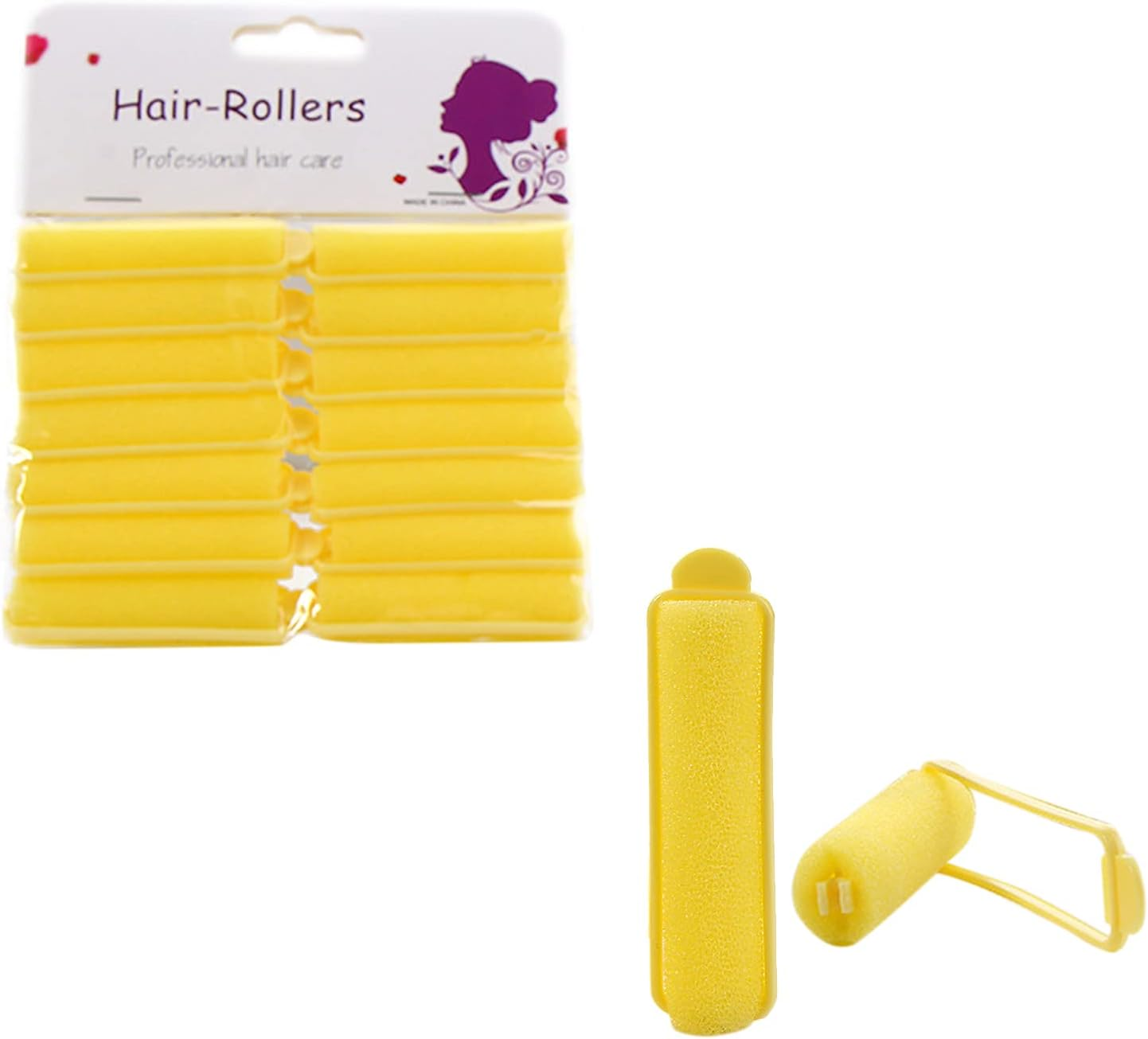 Hair Rollers | Heatless Hair Curlers - Hair Brushes for Women, Soft Sleeping Hair Curlers Flexible Hair Styling Curlers Sponge Curlers for Hair Styling Generic - 2.0*7Cm Pack Of 12 image number 6