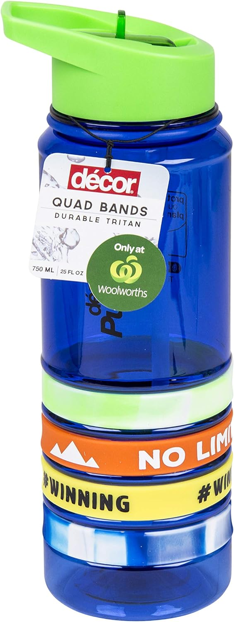 Decor Quad Band Water Bottle Tritan, 750 Ml, Assorted image number 2