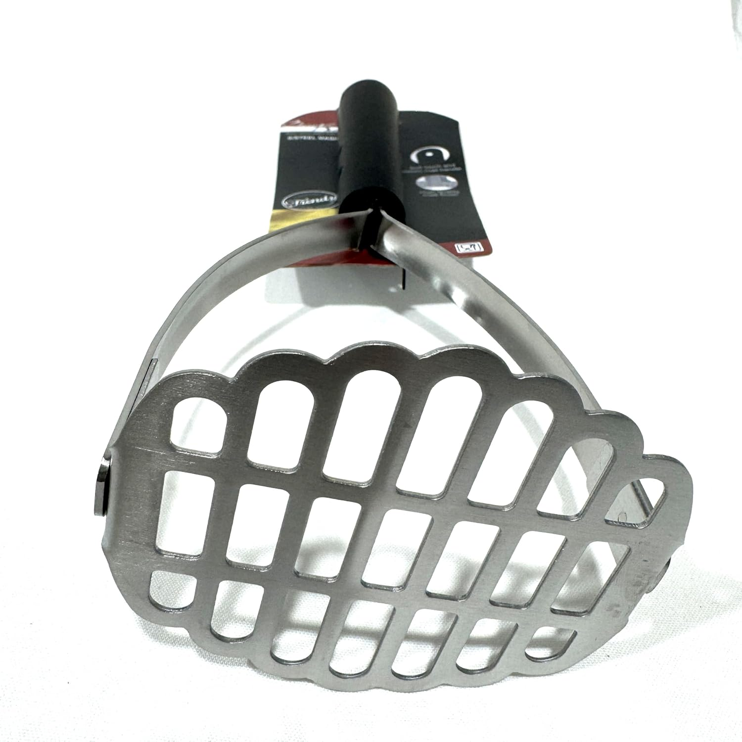 LYLAC Homeware Stainless Steel Masher with Plastic Handle, 25 X 9 X8 CM image number 1