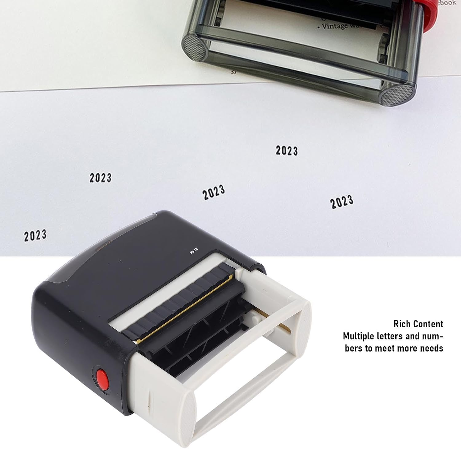 58X22Mm Large Custom Stamp, Customizable Personalized Self Inking Address Stamps, for Address, Date, Letter, Number image number 2