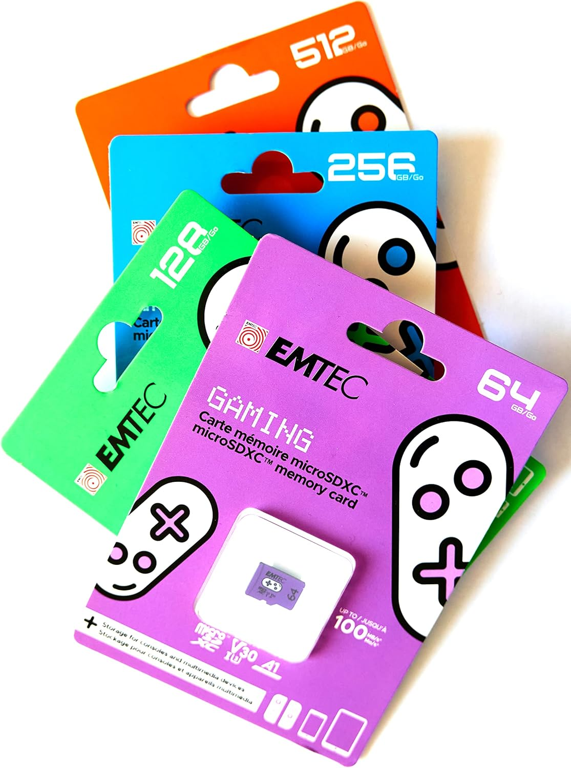 Emtec UHS-I U2 V30 A1 128GB Microsdxc Gaming Memory Card, Green image number 2