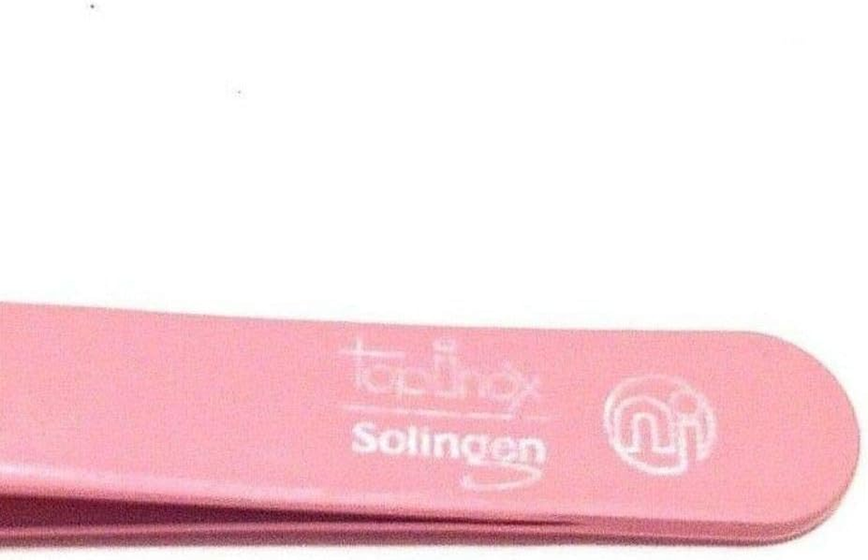 Niegeloh Solingen Topinox Slant Tweezers Pink - Highest Precision Tips - Made in Germany image number 1