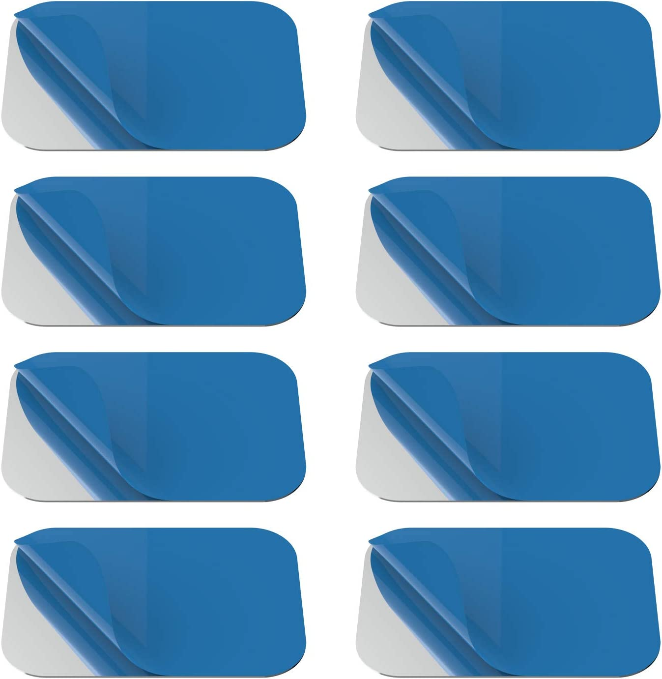 [8 Pack] Magnetic Car Mount Holder Metal Plate,Tiqus 58X40Mm Rectangle Universal Replacement Mount Metal Plate Kit with Adhesive for Magnetic Car Mount Cell Phone Holder Silver image number 5