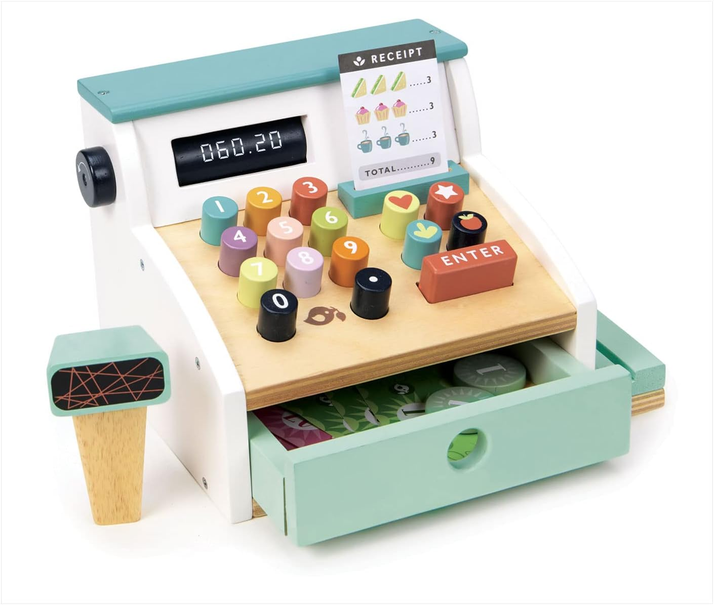 Tender Leaf Toys General Stores Till - Pretend Play Shopping Cash Register for Children Ages 3+ image number 3