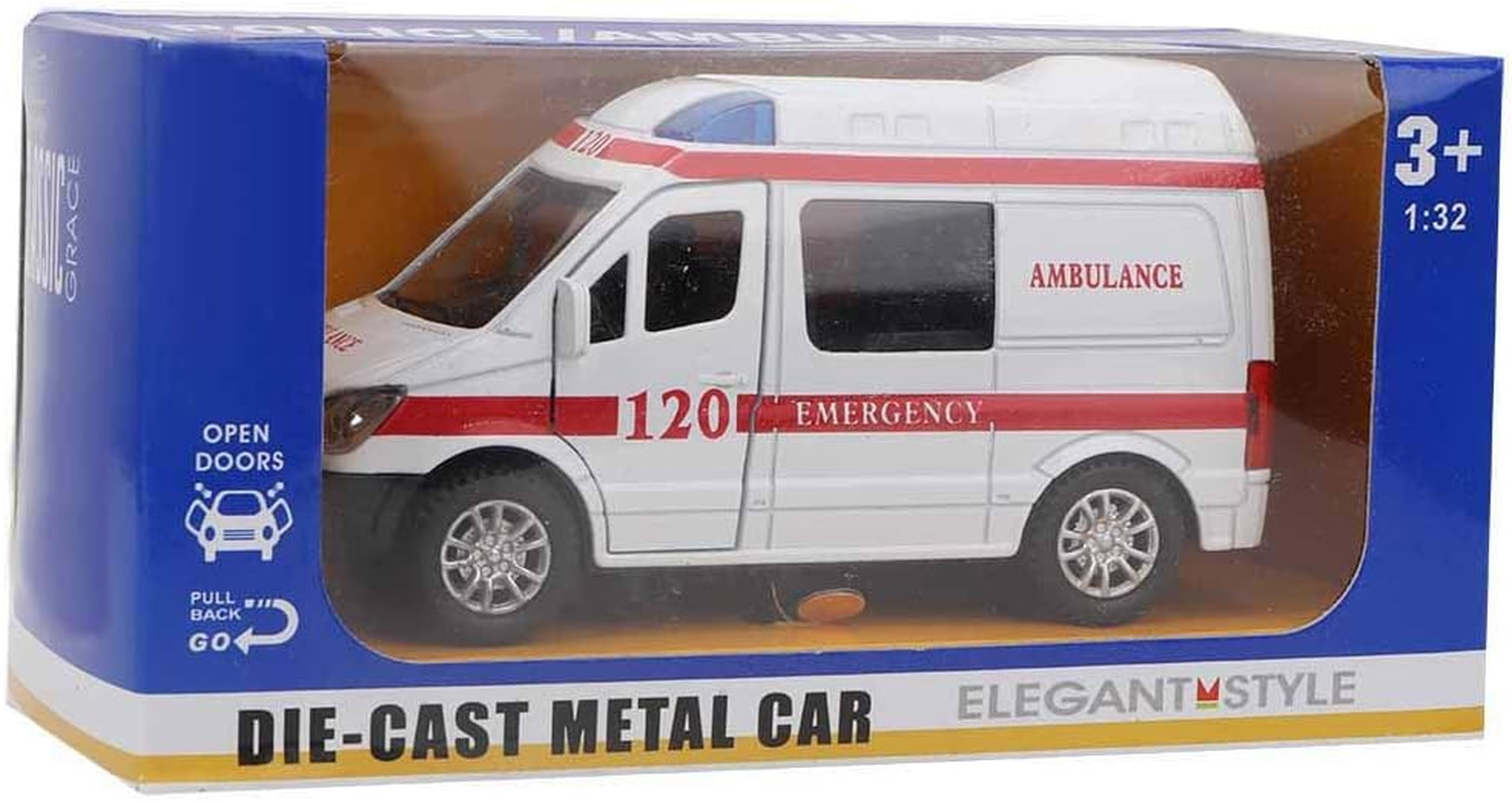 Ambulance Toy, Sound and Light Toy Car Model Toy Car, Durable Home for Kids Boys Ambulance Toy Girls Gifts(Red) image number 4