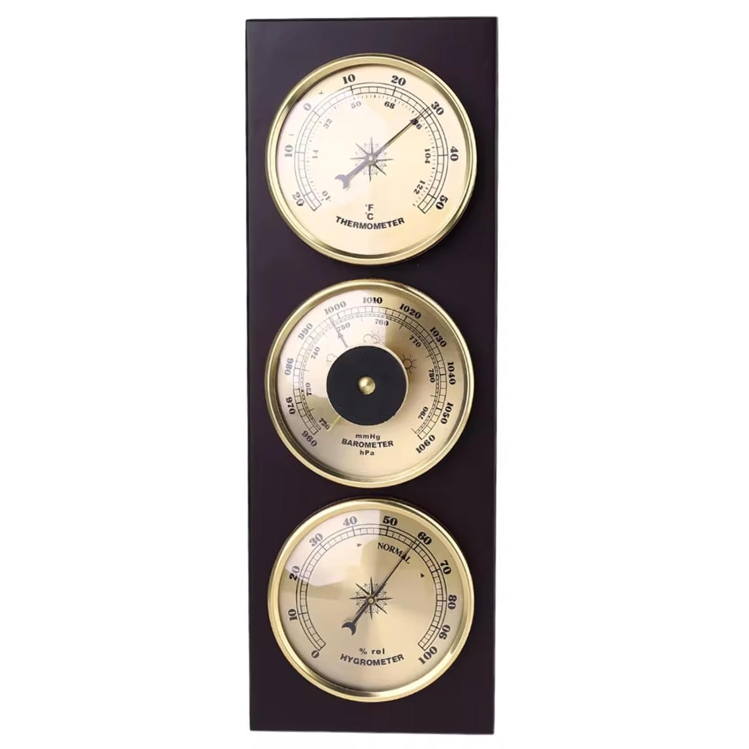 3 in 1 Barometer Thermometer Hygrometer - Indoor Weather Station for Home, Office Wall Decor - Multifunctional Analog Weather Barometer image number 4