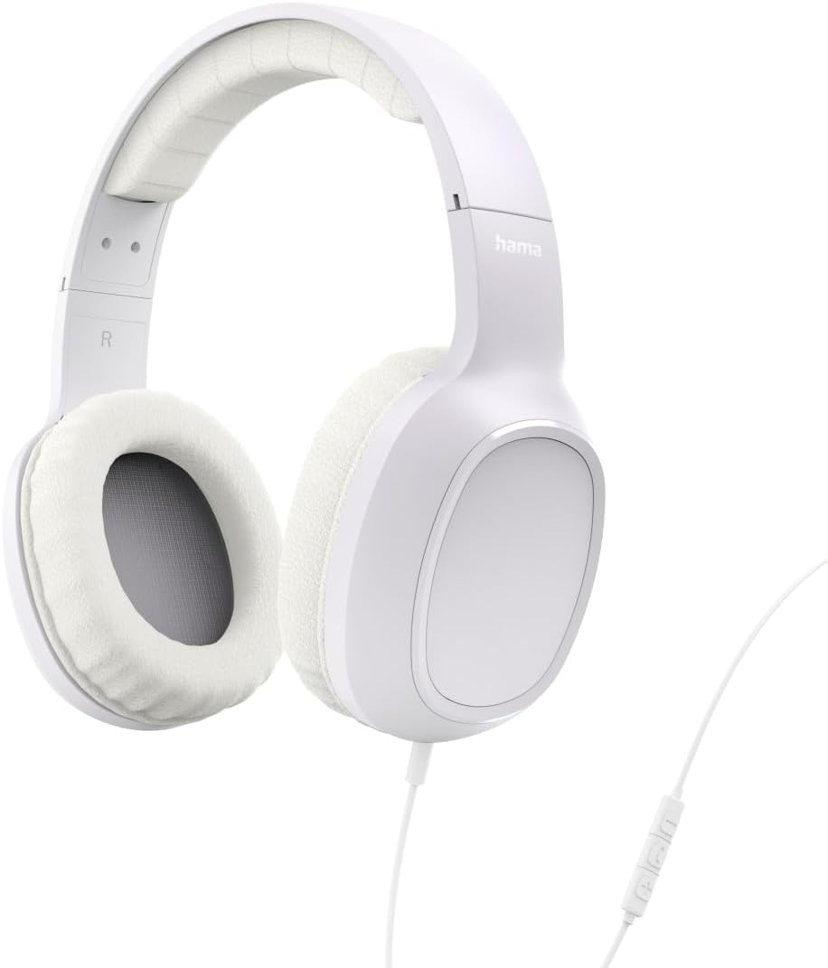 Hama, Fun C Headphones, On-Ear, Microphone, Cable Guide on One Side, USB-C, Wht image number 1