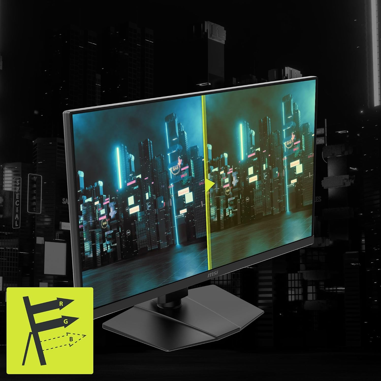 MSI MAG 272URDF E16 27" 4K UHD 160Hz / FHD 320Hz Rapid IPS Gaming Monitor - Black image number 4