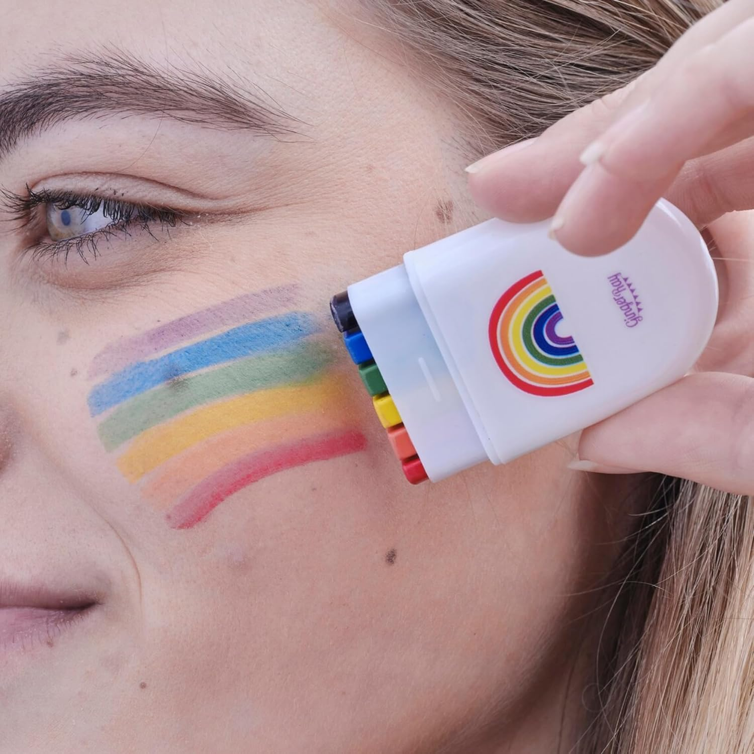 Rainbow Body Face Paint Stick (LGBT, Pride) (5 Pcs) image number 5