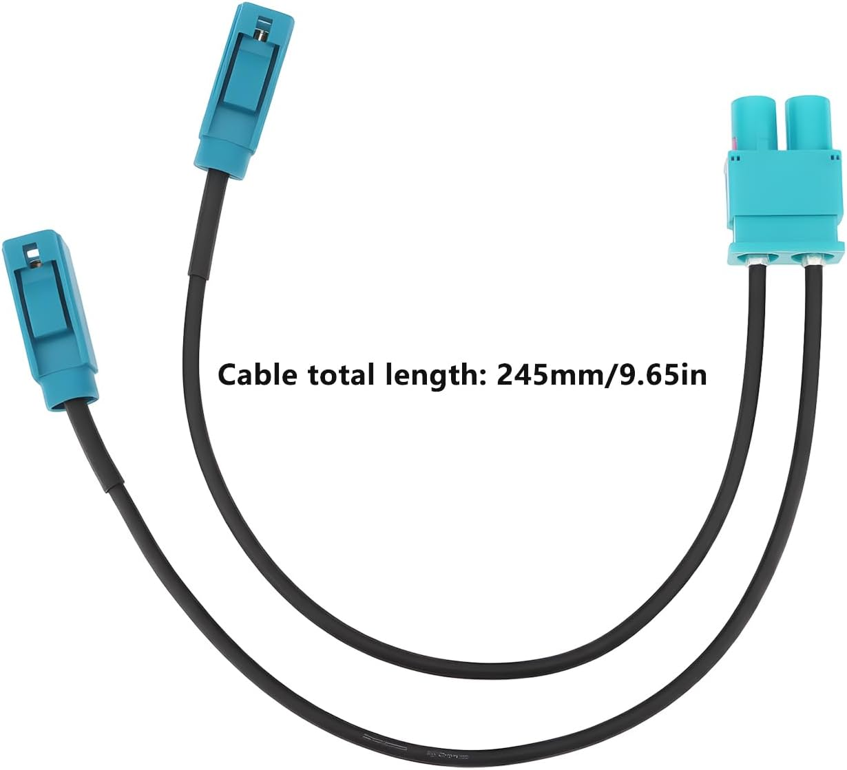 Emagtech Car Radio Antenna Adapter Cable Dual FAKRA(Z) to 2 FAKRA Compatible with VW Compatible with Audi since 2008 image number 6