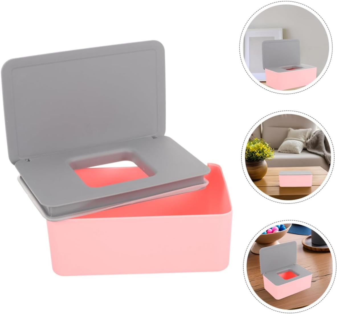 2Pcs Elegant Wet Tissue Box Sealed Storage Large Capacity for Wet Wipes Dispenser image number 3
