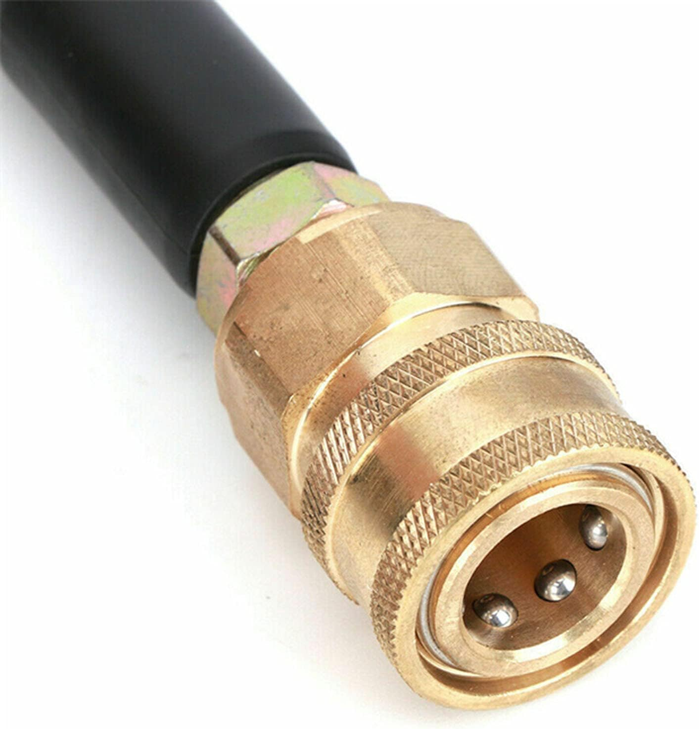 Eacam 5800PSI 50Ft High Pressure Washer Tube Cleaning Hose 3/8Inch Quick Connector image number 1