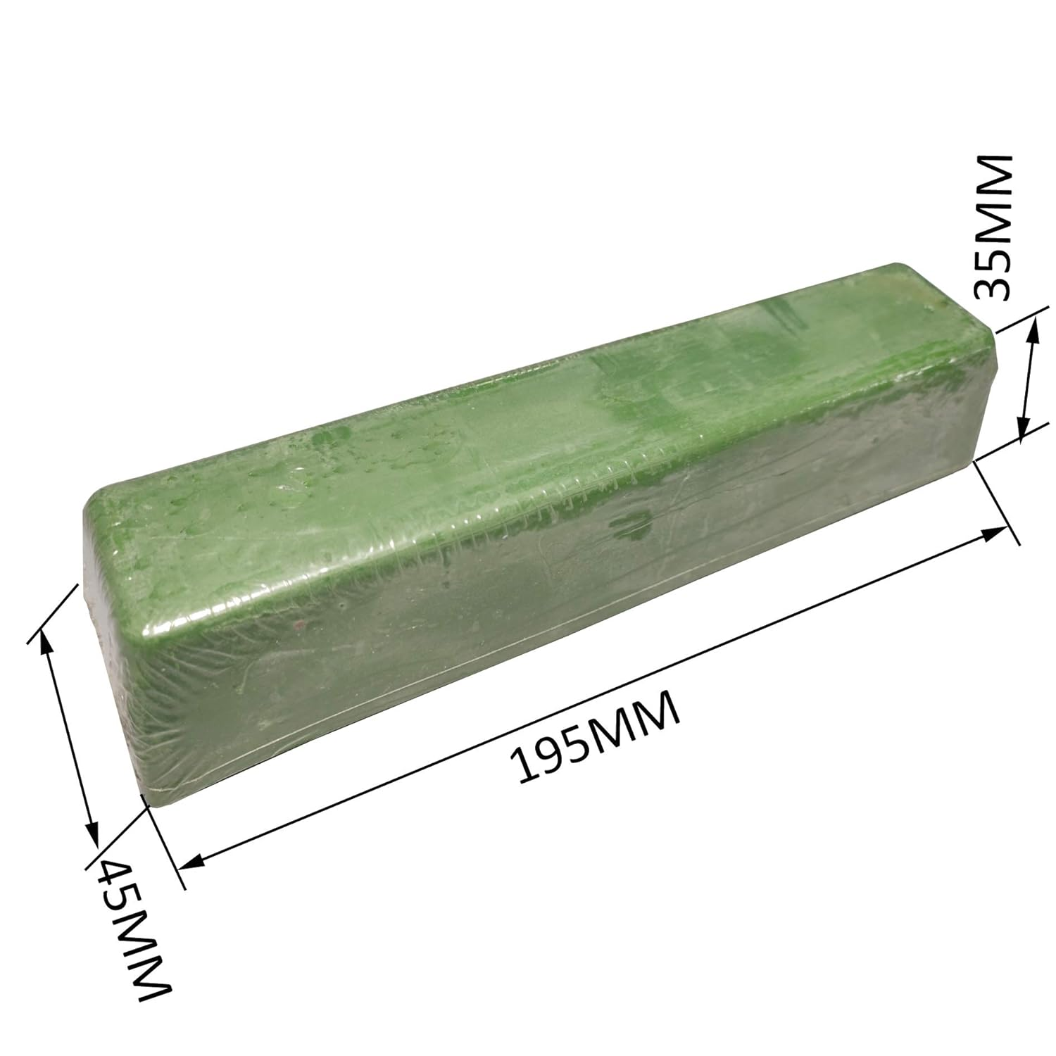 General Green Polishing Buffing Compound for Second Stage Polishing of Steel and Stainless Steel - 500G Bar image number 2