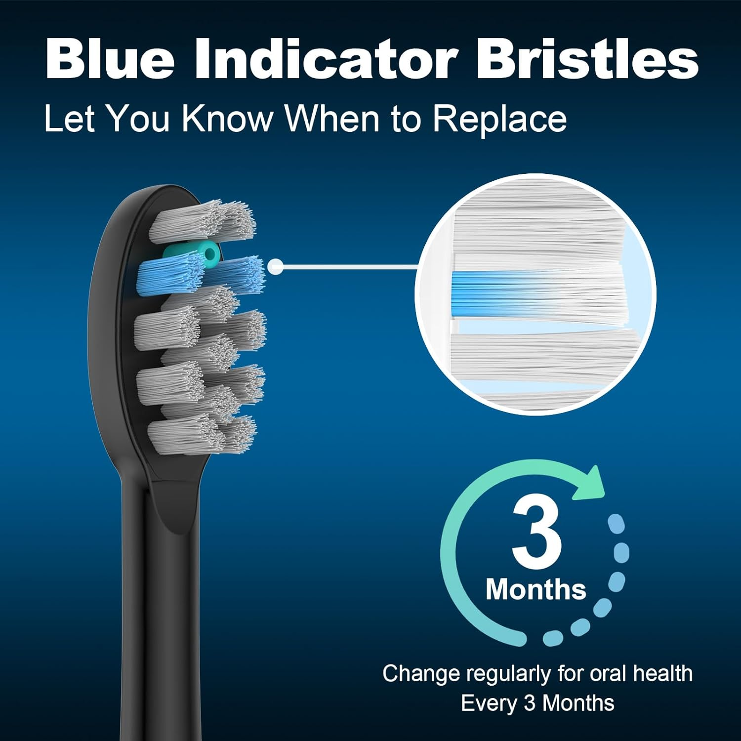 Fitmount 6 Pack Toothbrush Replacement Heads Compatible with Waterpik Sonic Fusion 2.0, Fitmount Flossing Brush Head Fit for Water-Pic SF-01W SF-02W and 2.0 SF-03 SF-04 image number 2