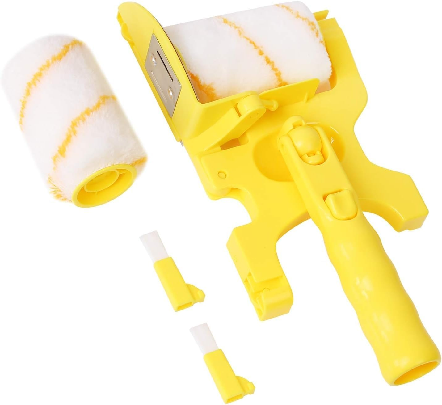 Paint Edger Roller Brush,Multifunctional Hand-Held Clean-Cut Paint Edger Roller Brush Portable Tool Kit, Pole Mountable Paint Edger with Roller and Brush for Home Room Wall Ceiling Painting image number 4