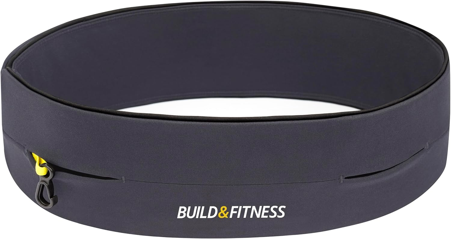 Running Belt, Fitness Belt, Flip Waist Belt with Key Clip, Fits All Phone Sizes. Unisex. for Gym Workouts, Exercise, Cycling, Walking, Jogging, Marathons, Yoga, Sport, Travel & Outdoor Activities image number 4