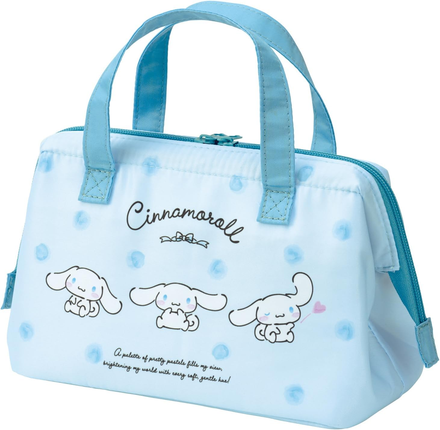 Skater KGA1 Insulated Lunch Bag Sanrio Cinnamoroll Watercolor Cosmetics - Cinnamoroll image number 6
