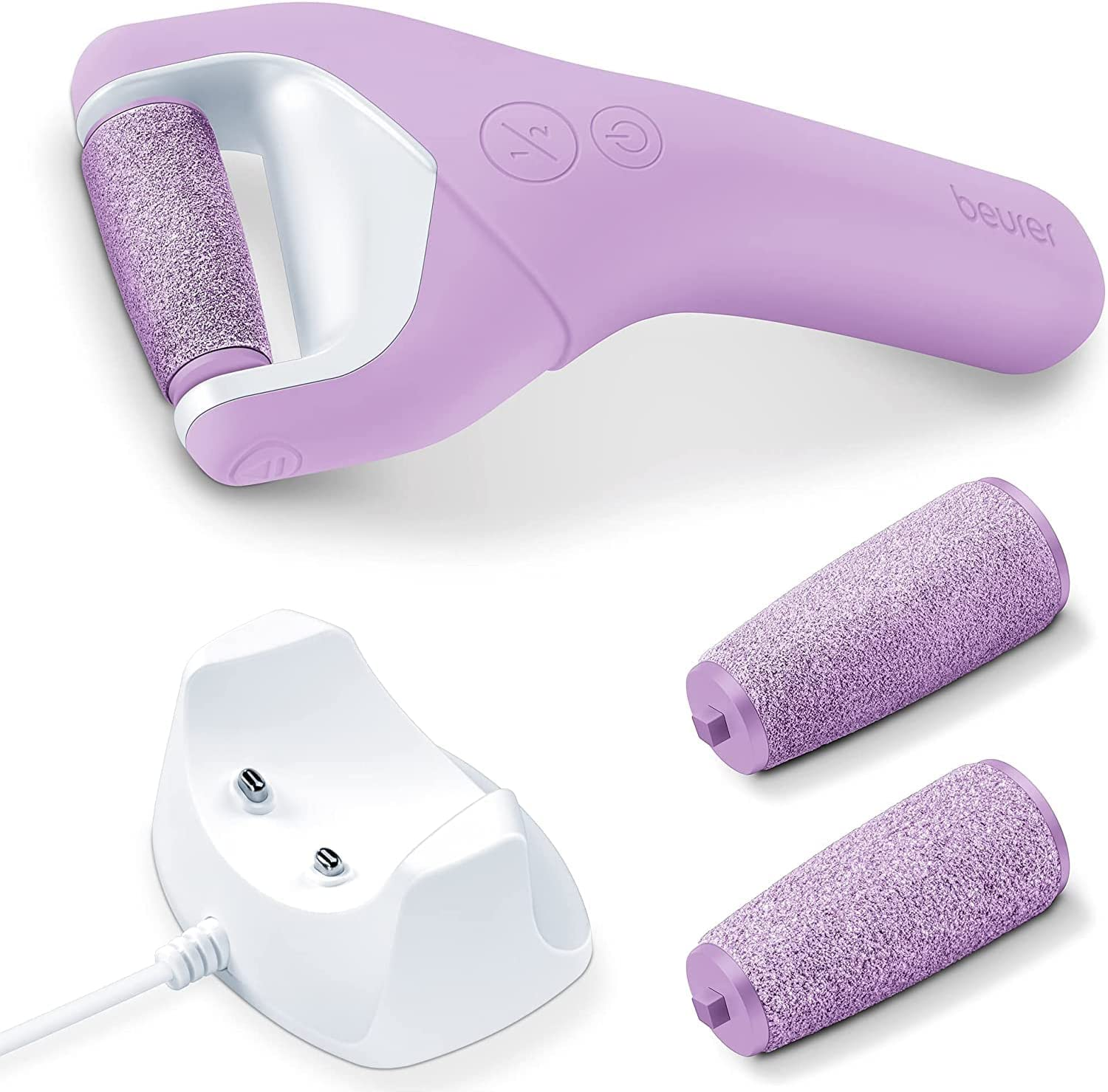 Beurer MP 59 Waterproof Callus Remover, Electric Callus File with 2 Speed Levels, Also Suitable for Strong Calluses, Battery Operated, for Wet and D image number 4