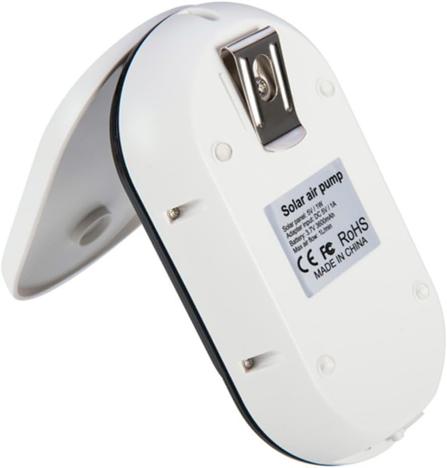 Ifundom Solar Powered Aquarium Air Pump Oxygen Aerator Portable Fish Tank Oxygen Pump Outdoor Low Noise for Small to Medium Tanks image number 5