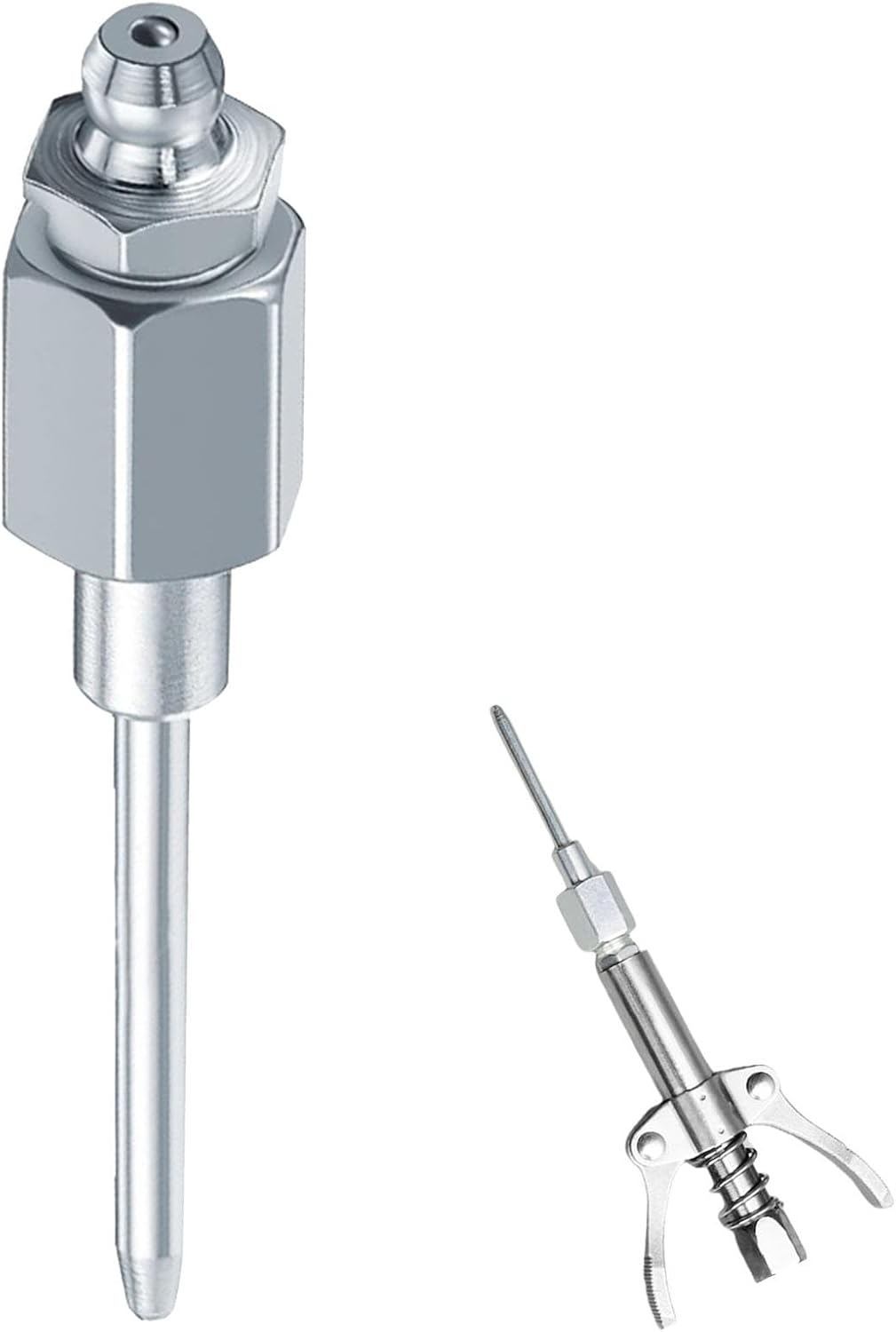 Grease Needle Injector - Manual Grease Needle Fitting, 8000 PSI Max Pressure | Grease Tool for Narrow Metal Places, Deep Hole Lubrication, Automotive & Industrial Equipment Grease Fitting Accessory image number 2