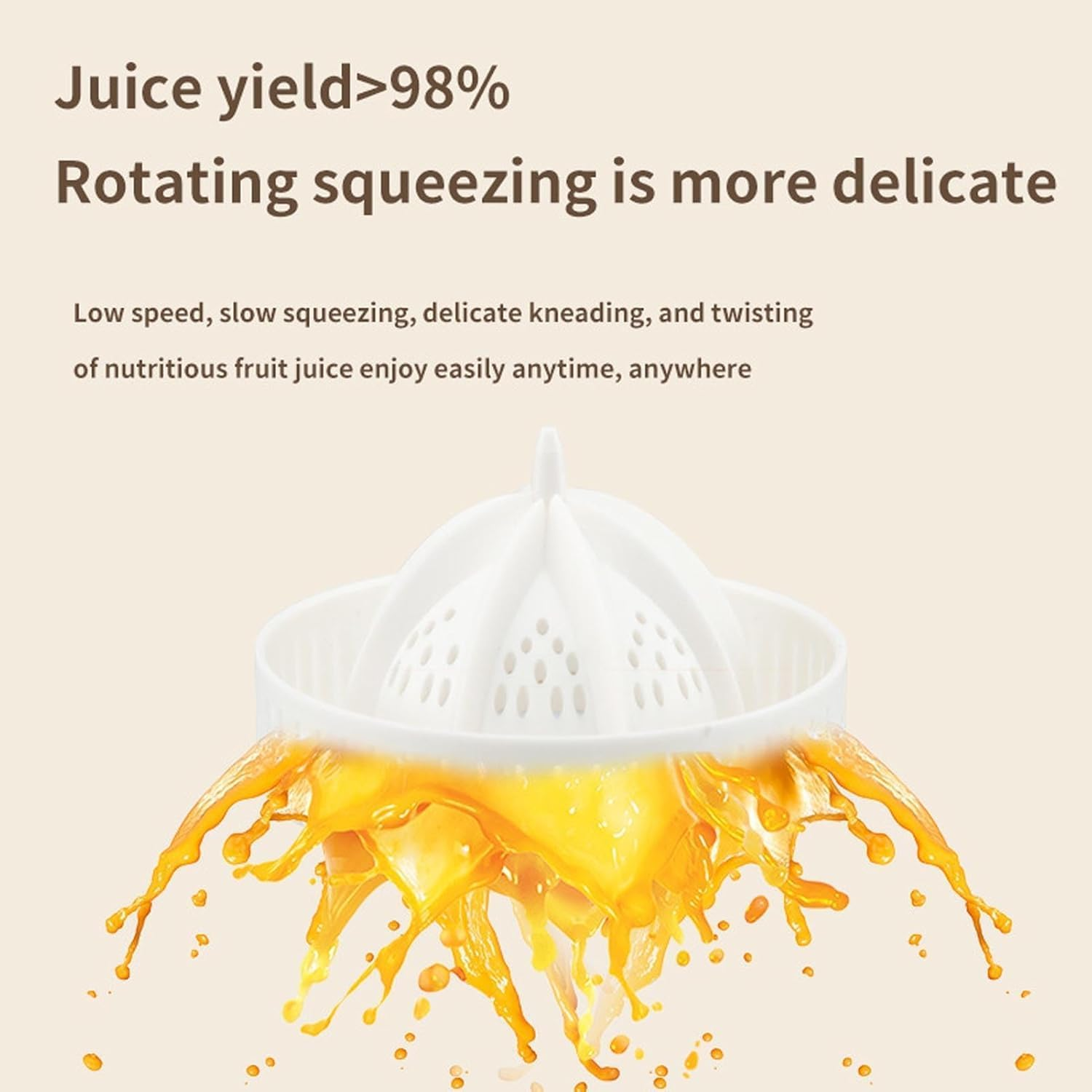 Uandhome Electric Mini Juicer,Usb Portable Charging Juicer,Small Home Fruit Juicer 45W Fresh Fruit Juice Extractor, Separate Detachable Easy to Clean, Suitable for Camping and Home Use image number 6