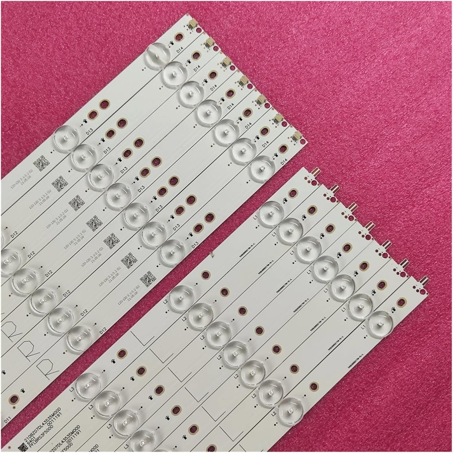 LED Strips for 55 TV E.-VERLIGHT LBM550M0701 LF 2 LB-PM3030-GJD2P5557X14AGF2-L-Y 55PUT6801 LB55072 KDL-55WD655 KD-55X6000D image number 2