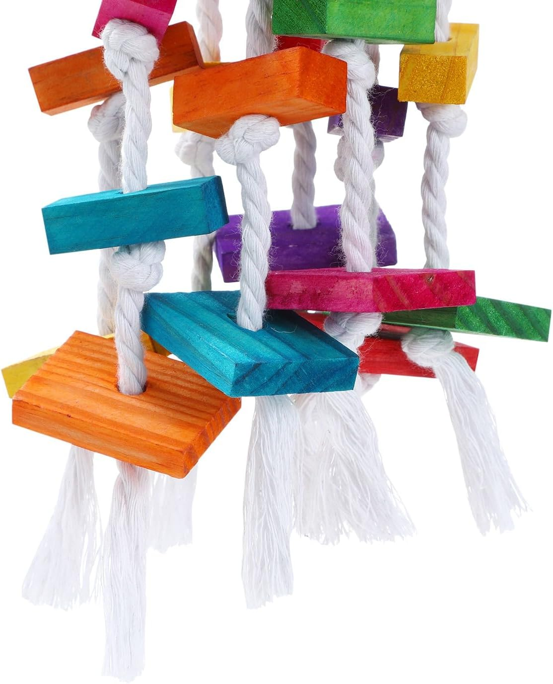 Paws & Claws Parrot Wood + Rope Toy, Large, 40 X 15 Cm Size image number 5