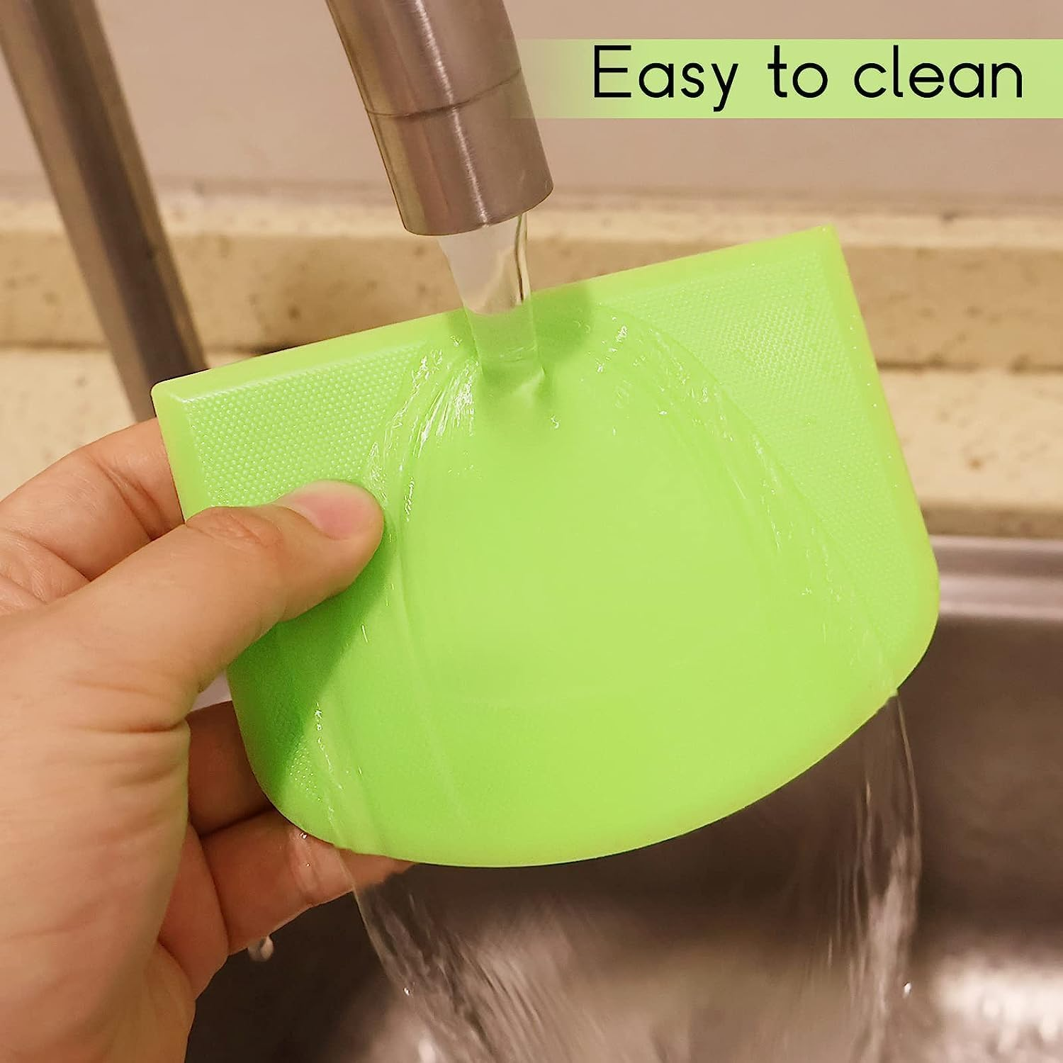 Dough Scraper and Cutter,Premium Stainless Steel Bench Scraper with 2 PCS Flexible Bowl Scraper,Pastry Cutter with Scale,Versatile Kitchen Scraper Set for Pastry Bread Pizza Cake image number 2