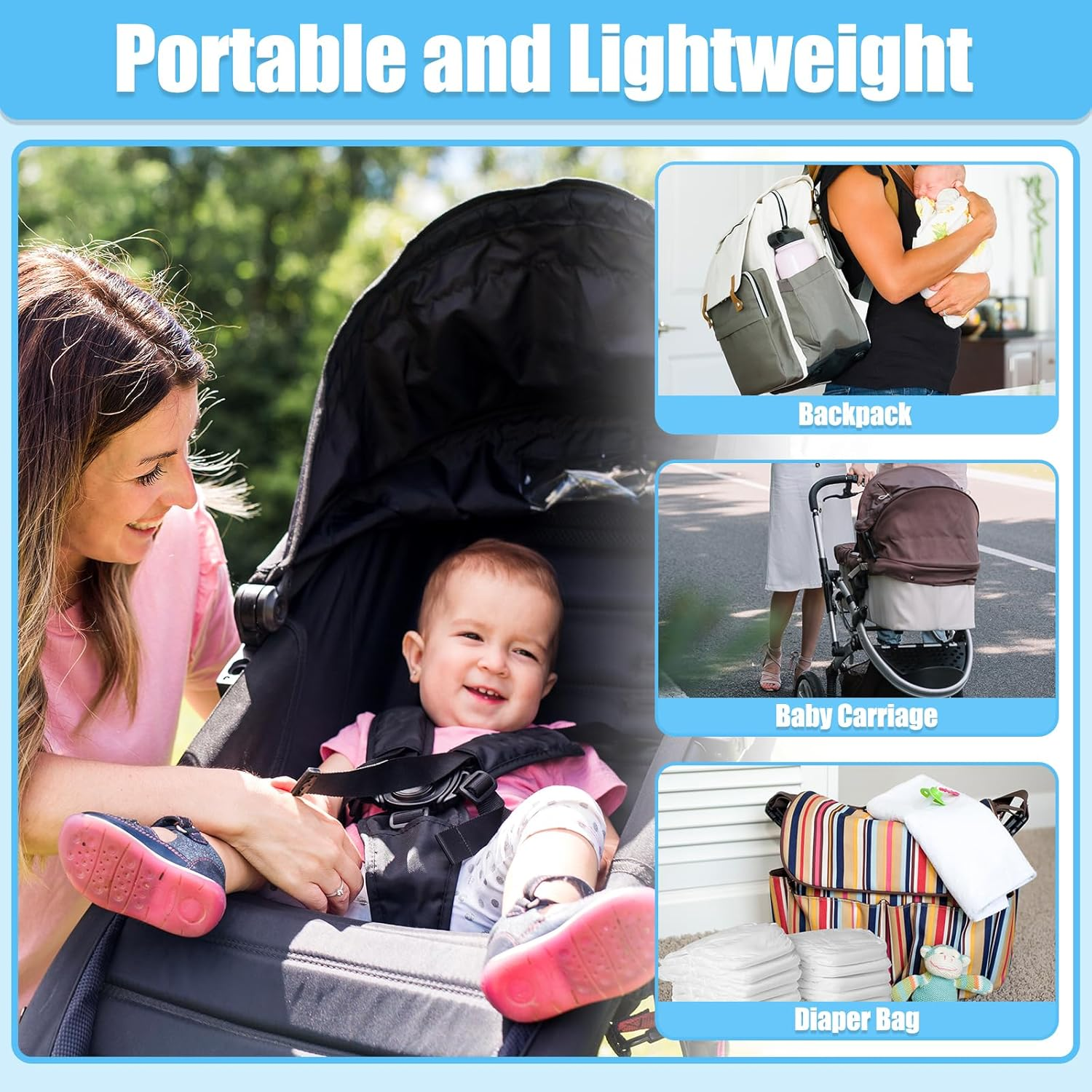 Baby Healthcare and Grooming Kit for Newborn Kids, 18PCS Upgraded Safety Baby Care Kit, Newborn Nursery Health Care Set, Baby Care Products - Blue image number 1