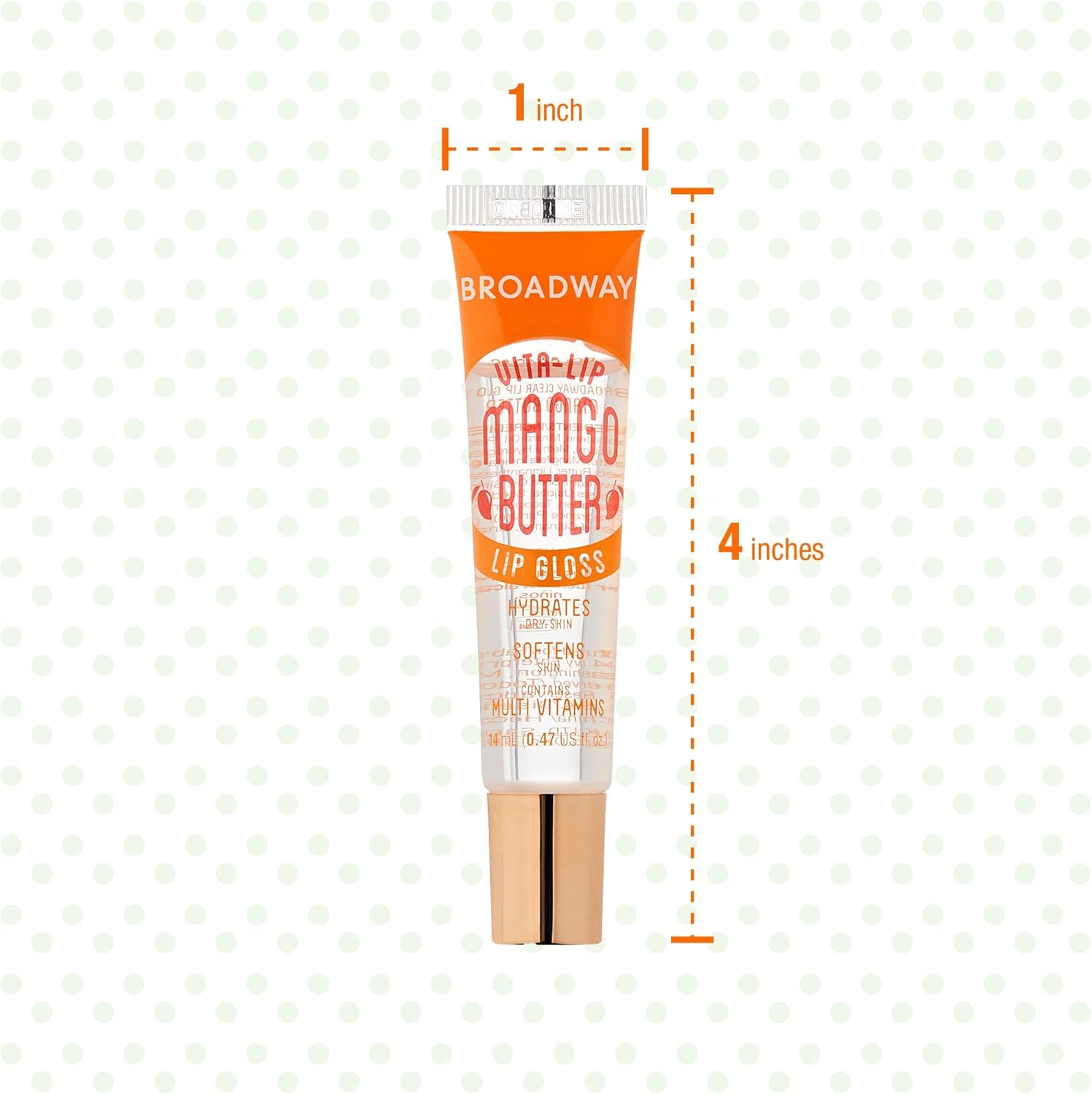 Broadway Vita-Lip Clear Lip Gloss 0.47Oz/14Ml (3PCS - Mango Butter) image number 3