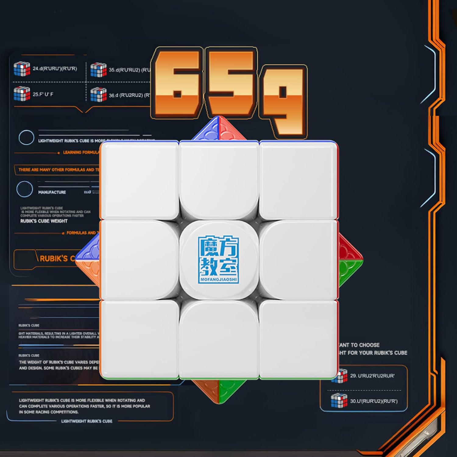 TUNJILOOL Moyu Meilong 3M V2 Magic UV Coating Speed Cube Stickerless Magnetic Cubes 3X3X3 Easy Turning for Adults and Kids