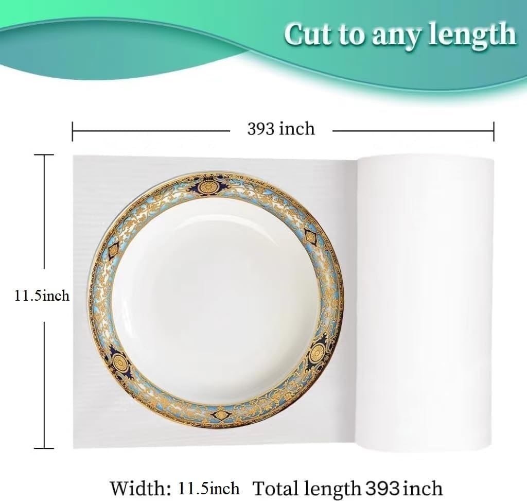 BEIBOON Foam Roll 11.5" X 394" (33FT) White Protective Wrapping Material for Fragile Items image number 3