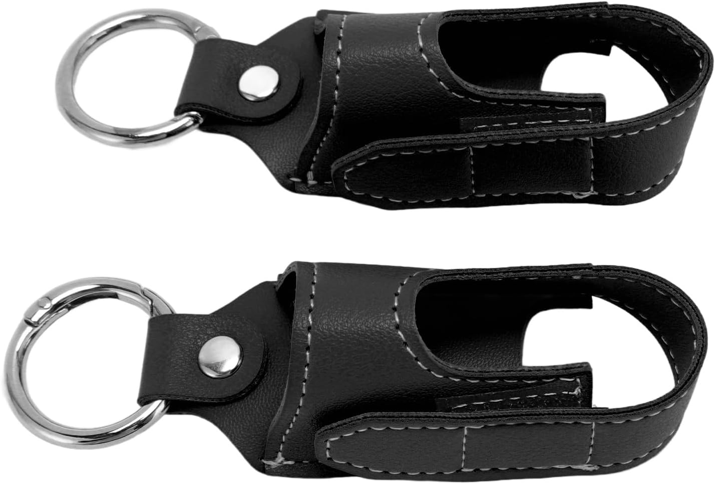 2Pcs Asthma Inhaler Holder Portable PU Leather Travel Handy Holder Secure Convenient Storage, Lightweight Carrying Case Fits Most Inhalers, Protective Carrying Holder for Travel - Pink image number 3