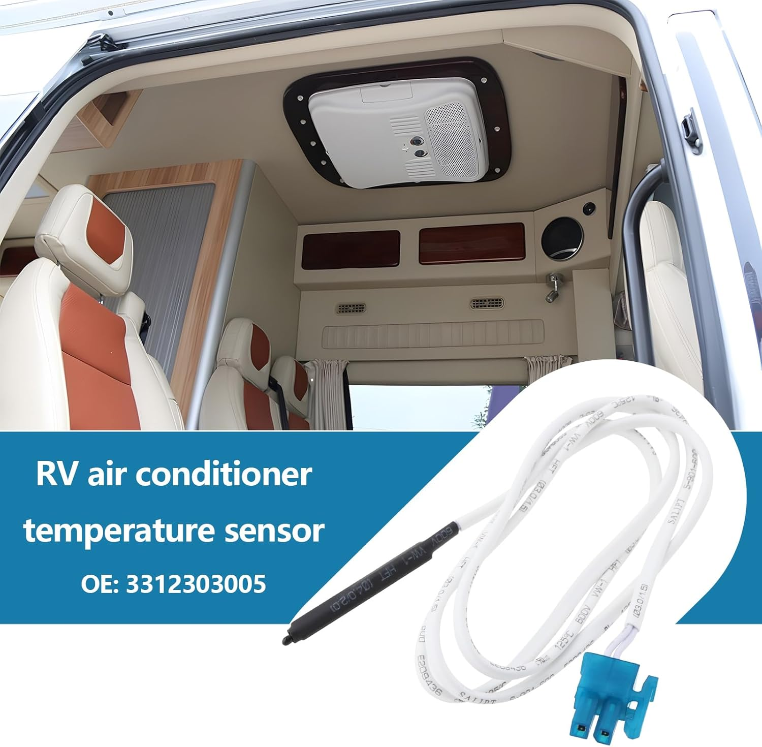 RV Air Conditioning AC Thermistor Freeze Control Sensor Compatible with Dometic RV Air Conditioner Control Sensor Replacement 3312303005 image number 6