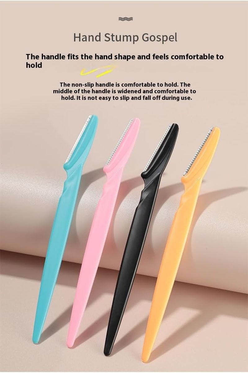 Professional Eyebrow and Body Hair Trimming Kit, 12-Piece Set, Black, Multi-Purpose Grooming Tools