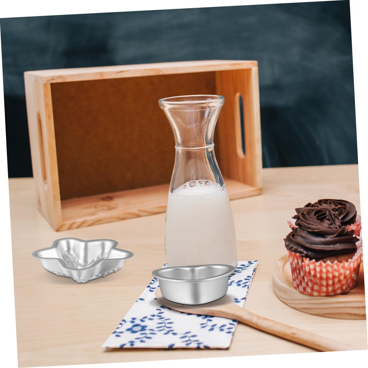 BELLIFFY 4Set DIY Baking Molds Aluminum Alloy Bath Bomb Molds for Boys and Girls image number 5