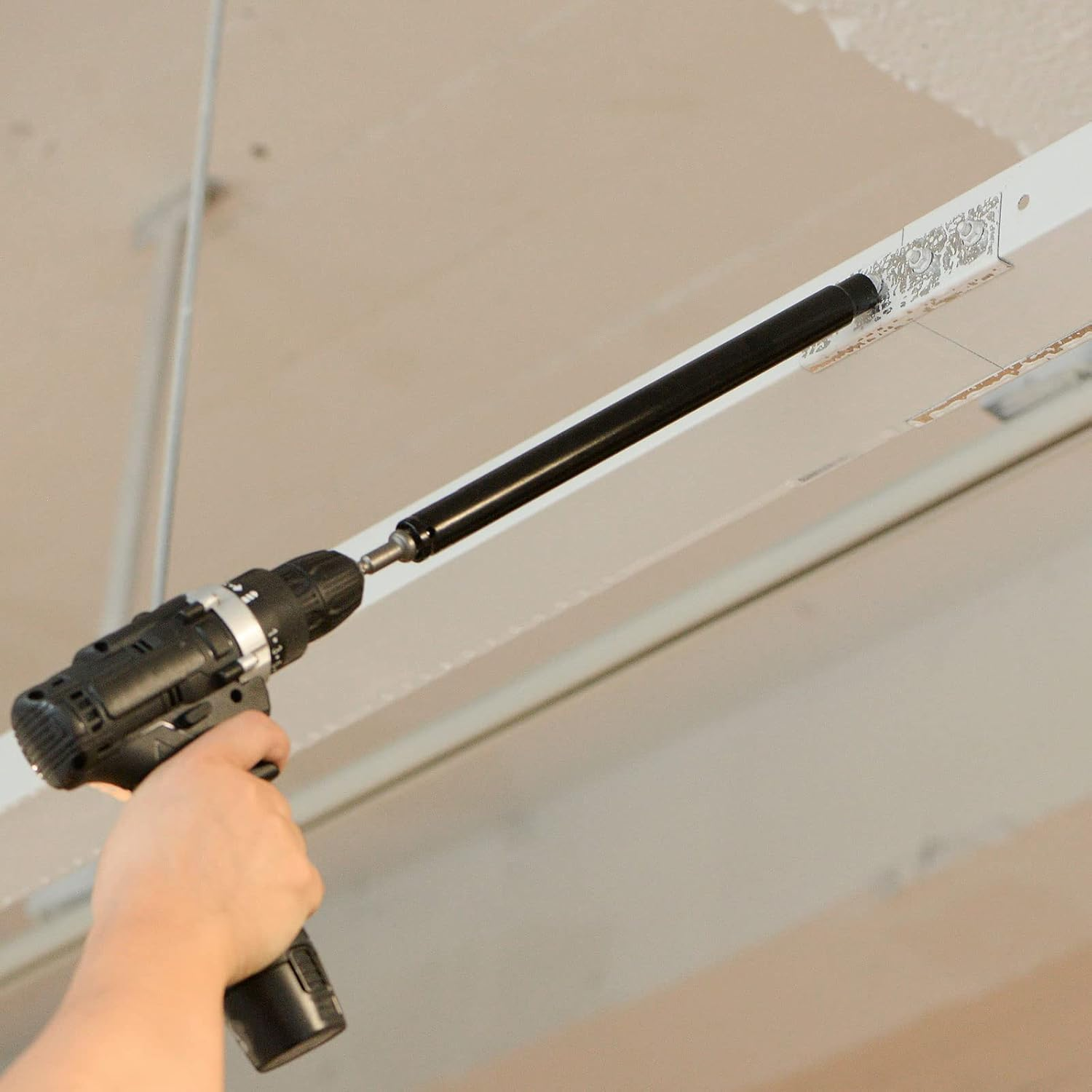 HARFINGTON Extra Long Hollow Socket, 13Mm X 200Mm Deep Well Impact Nut Driver with 1/4" Quick-Change Hex Shank Power Drill Adapter