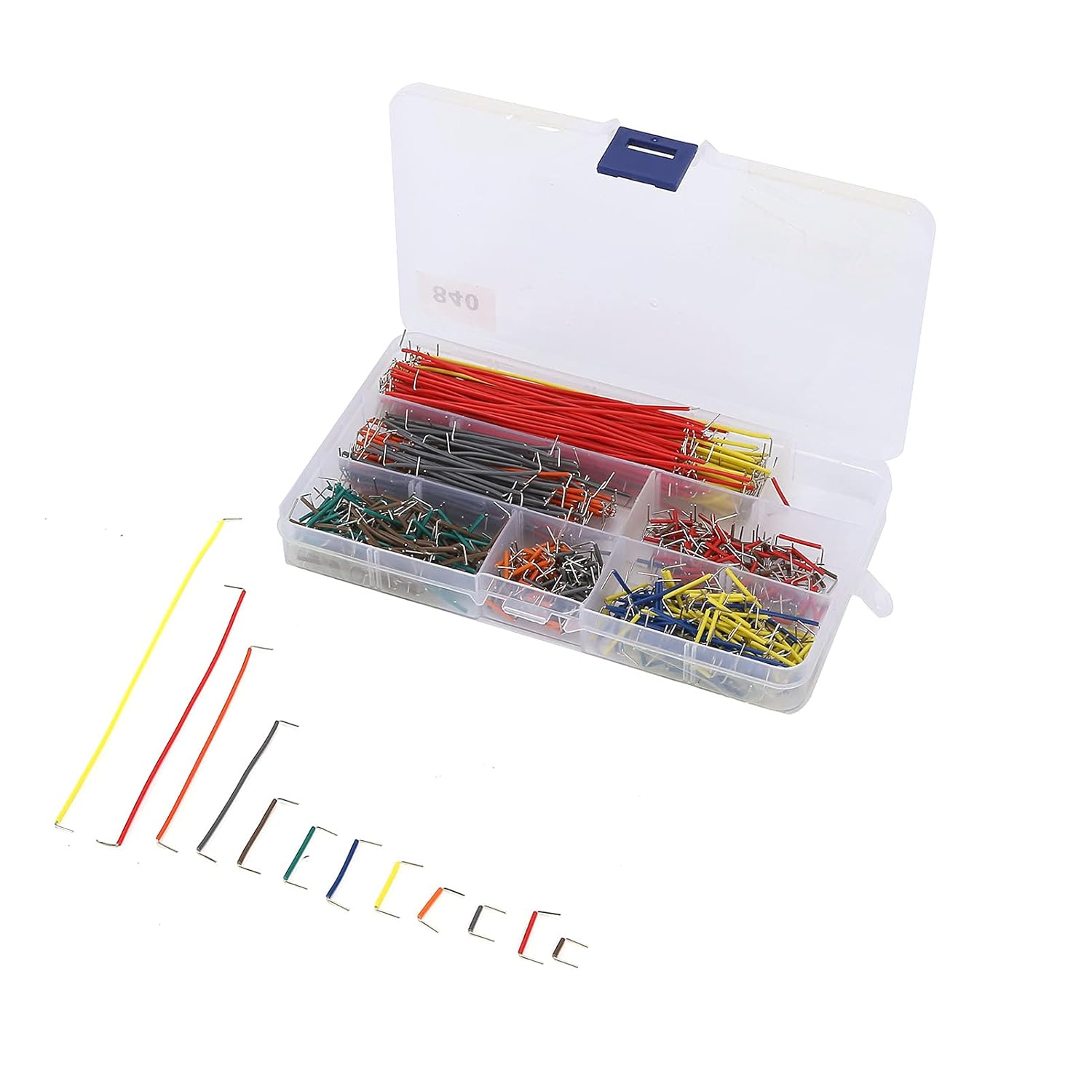 Haofy Conductive Jumper Wire Kit - 840Pcs Colorful Pins for Electronic Components, Computers, and PCB Engineering Projects image number 2