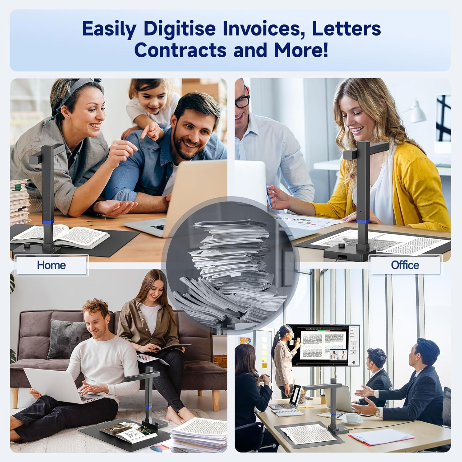 CZUR Shine Ultra Document Camera for Online Teaching & Conference,Auto-Flatten & Deskew Book Scanner, Capture Size A3, Compatible with Windows & Mac OS - Czur Shine800 A3 Pro image number 7