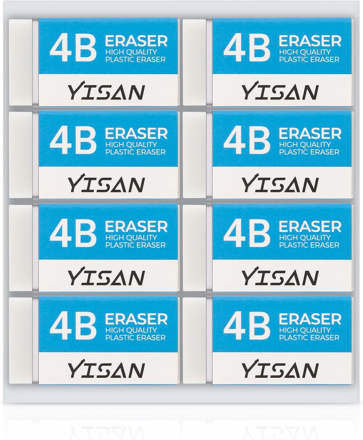 YISAN Erasers,8 Pack,Pencil Eraser,White Cube Erasers, Dust-Collecting,Single Line Dust for Drawing,71327 image number 5