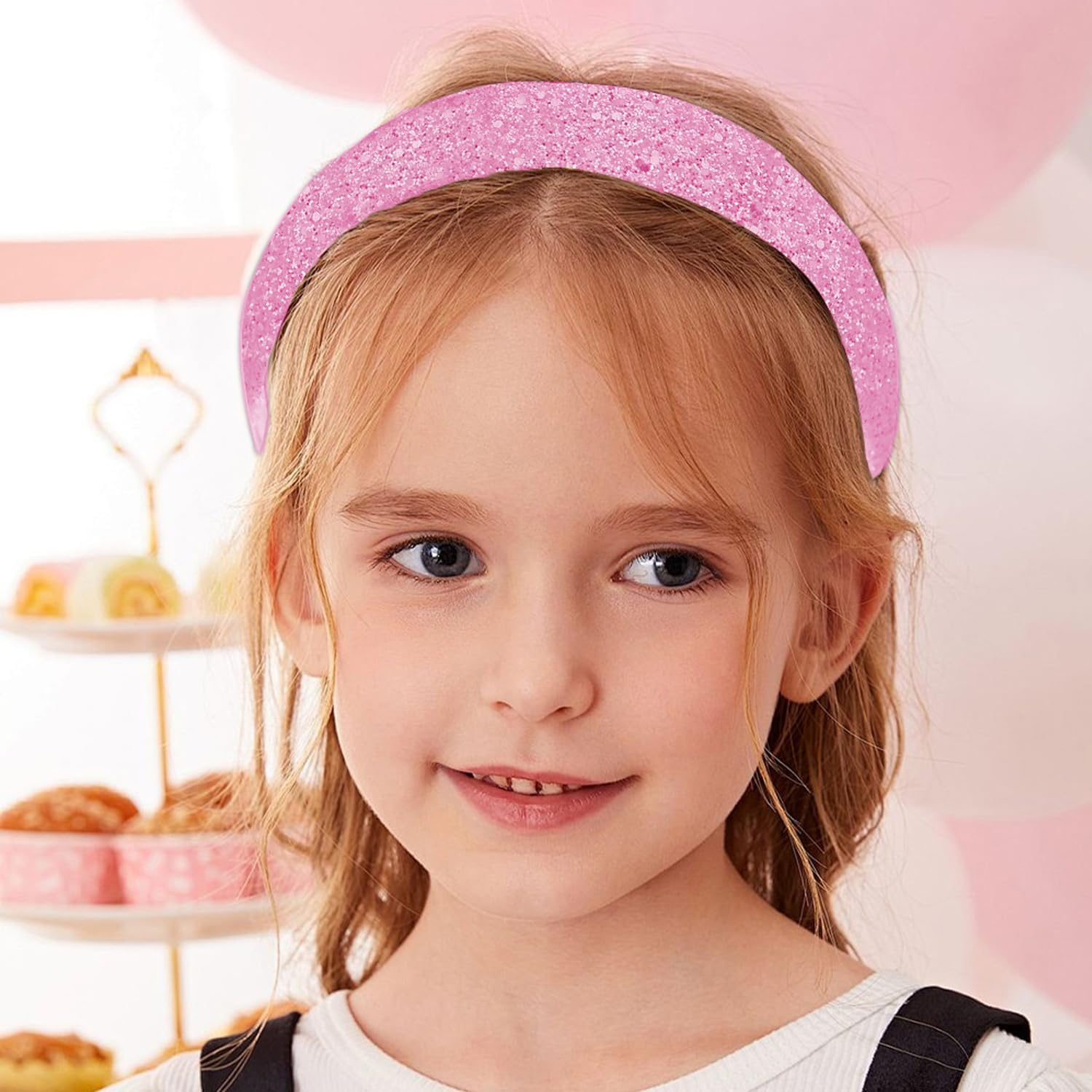 Norhogo Pack of 2 Glitter Headbands for Girls, Girls Headbands, Glitter Headbands for Girls, Hair Hoop Women'S Glitter, Rainbow Sequins Hair Accessories for Children Women image number 4