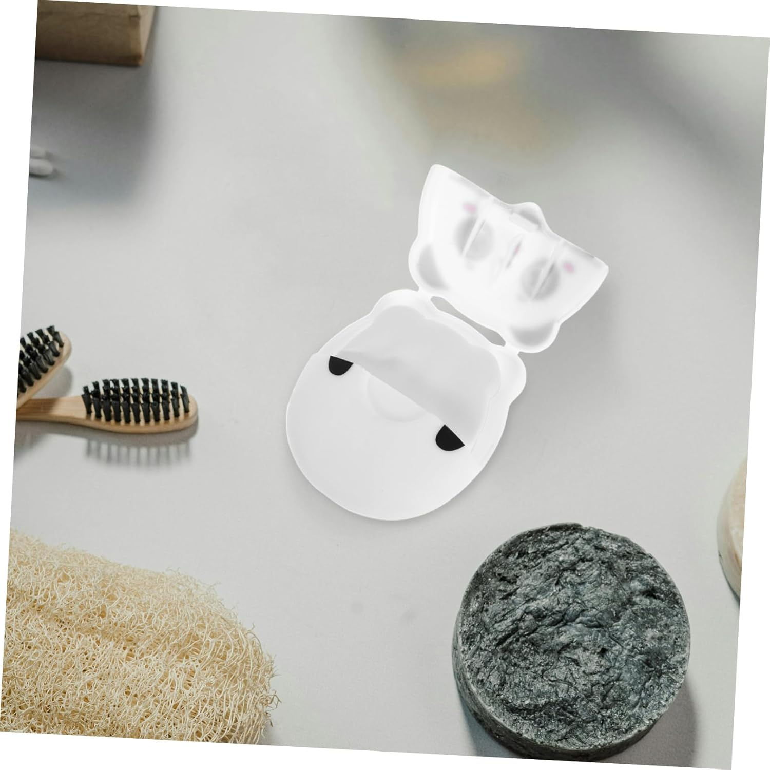 INOOMP Portable Soap Sheets Reusable Hand Washing Soap Cute Panda Container for Outdoor Activities and Camping Fresh Scent Compact Design image number 4