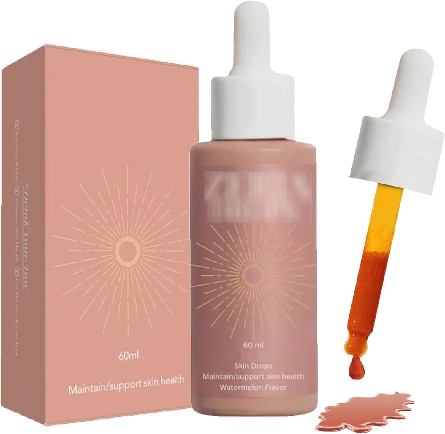 Sunless Tanning Drops, 2025 Upgrade Dolce Tan Love Drop, Enhancing Your Natural Skin Tone, Zeria Tanning Drops U Drink (1PCS)