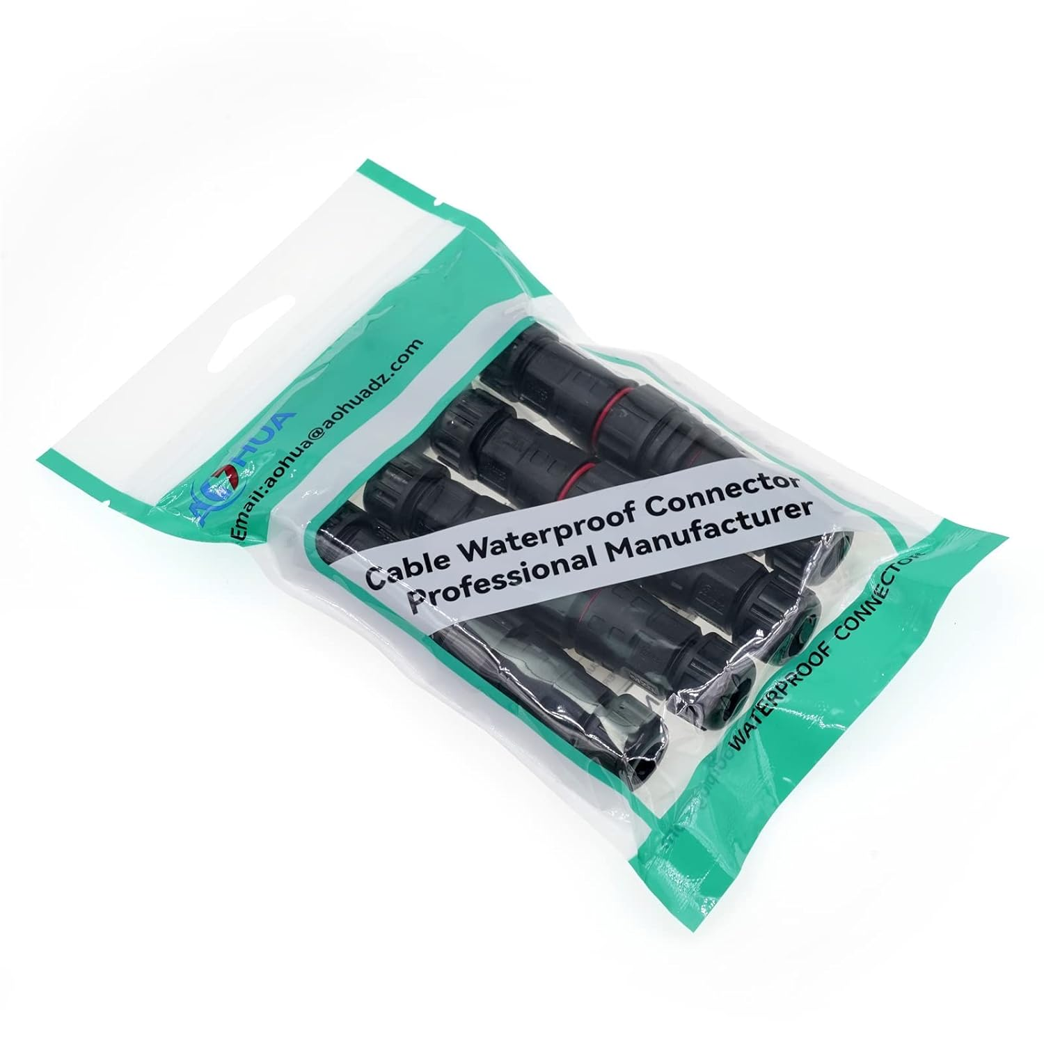 AOHUA M20 Waterproof Connector (4-Pack) - IP68 Junction Box, 2-Pin Male/Female Plug for &Oslash;5.5-10Mm Wires, 300V/15A Outdoor Electrical Use, UL TUV CE ROHS Certified (AH-M20-1502MMZ/FFZ01112) image number 6