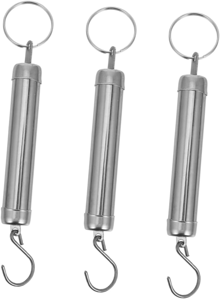 SHOWERORO 3Pcs Compact Manual Spring Weighing Scales Portable Mechanical Luggage Scale for Grocery Shopping Travel Household Use High Accuracy Design image number 1