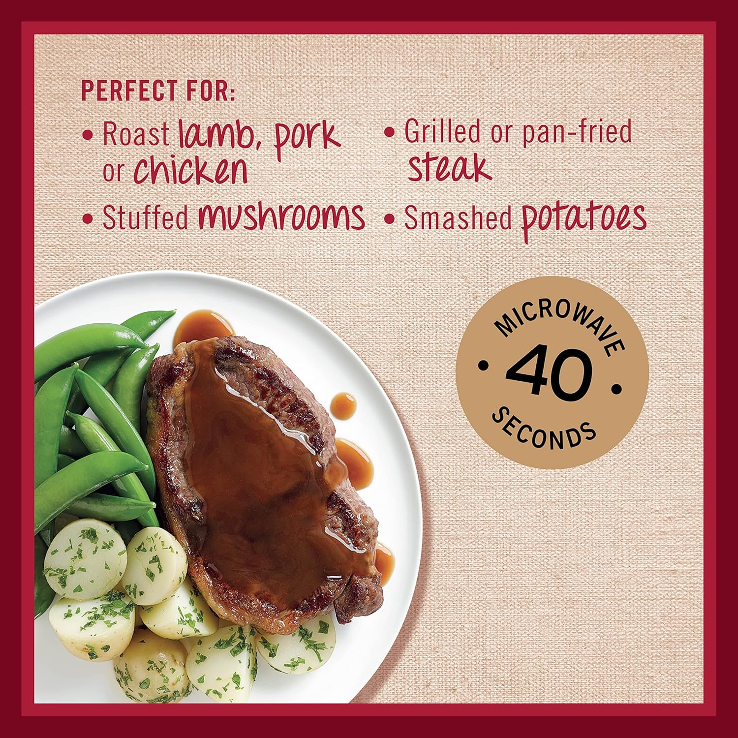 Gravox Roast Meat with Red Wine and Garlic Gravy Pouch Liquid Pouch for Gravy and Liquid Stock Instant Gravy 165G image number 1