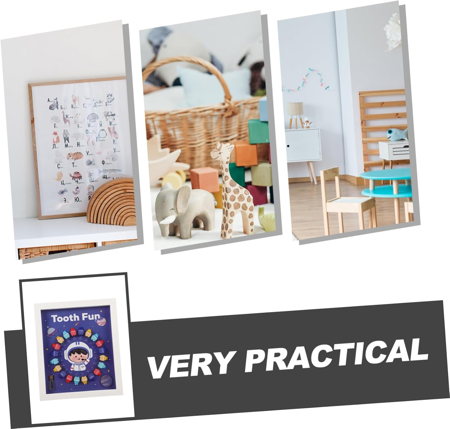 SHOWERORO First Tooth Box Sturdy Tooth Saver Case for Boys and Girls Keepsake Decorative image number 2