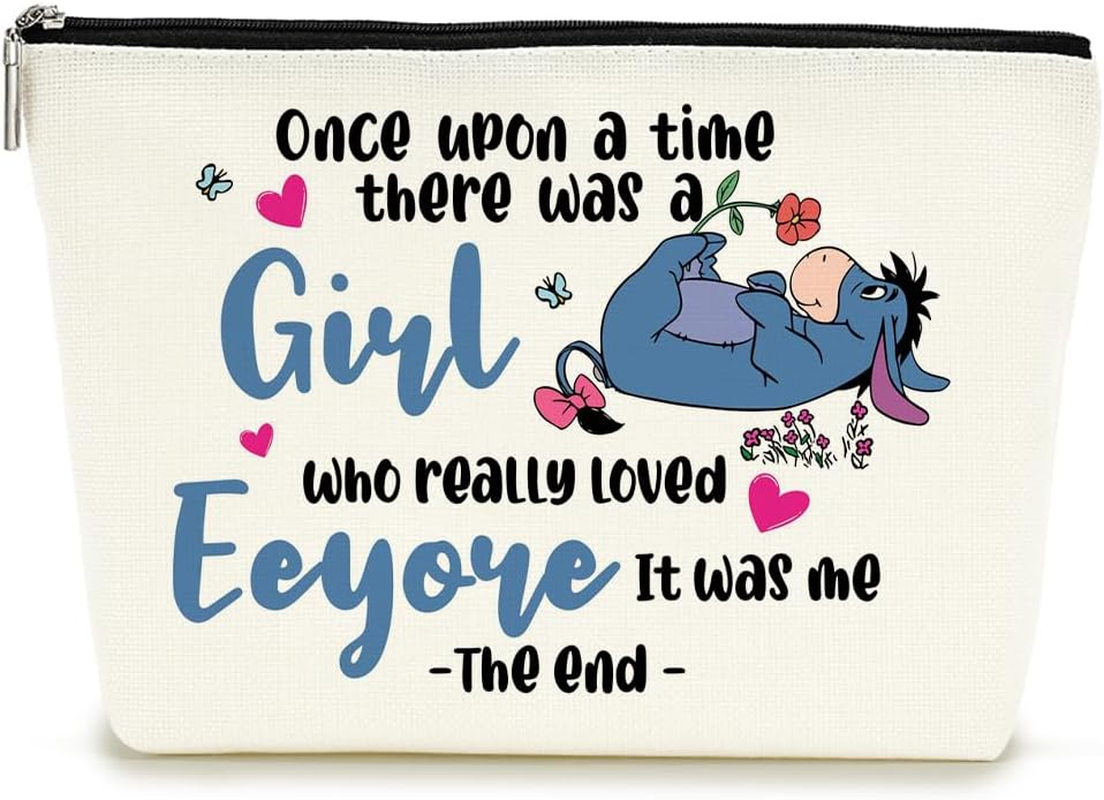 Decohim Cartoon Donkey Makeup Bag, Cosmetic Bag, Trip Toiletry Bag, Funny Cartoon Character Lover, Birthday Graduation Gifts for Women, Movie Fans, Sister, Female, 10X7 Inches, Polychrome235 image number 3