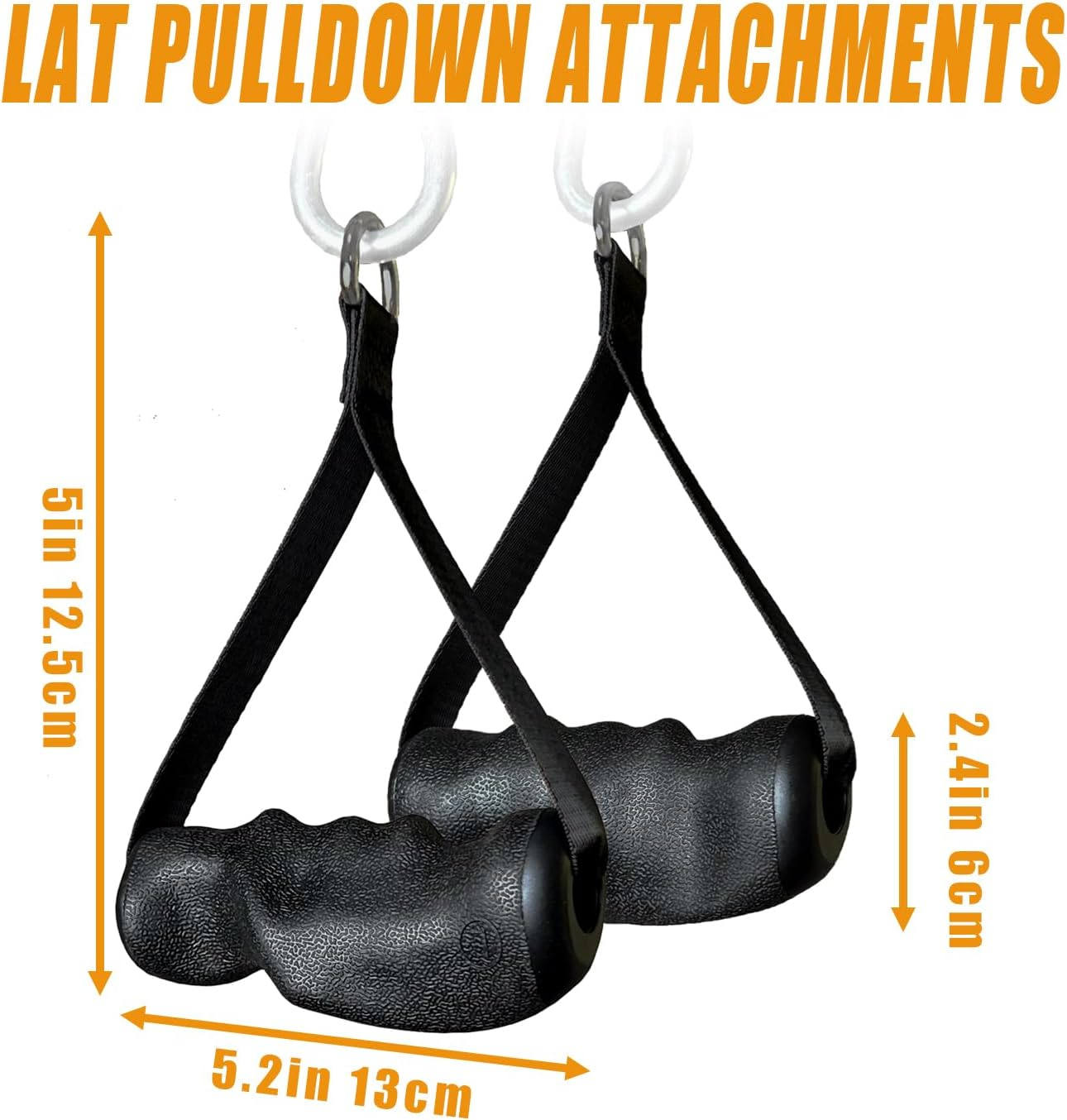 Cable Machine Attachment with Upgraded Ergonomic Gym Handles, LAT Tricep Rope Pull down Attachment,Exercise Handles for Home Gym Workout - Tricep Rope 36" image number 3